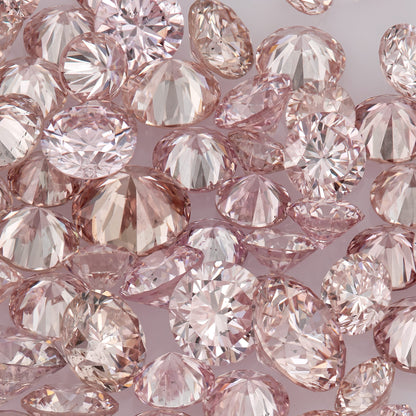 1pcs Argyle Purplish/Rosé Pink select from 1.8mm to 2.0mm Argyle Pink Diamond Untreated Natural Pink Diamonds Round|Melee|accents|Argyle