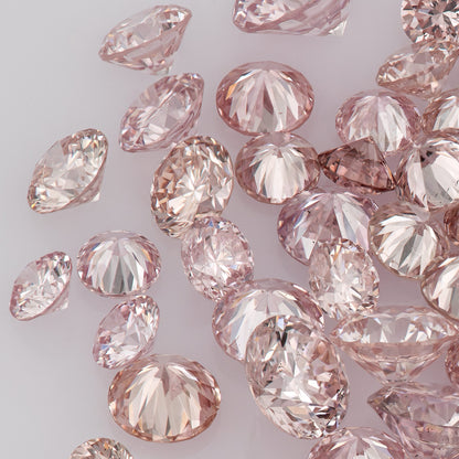 1pcs Argyle Purplish/Rosé Pink select from 1.8mm to 2.0mm Argyle Pink Diamond Untreated Natural Pink Diamonds Round|Melee|accents|Argyle