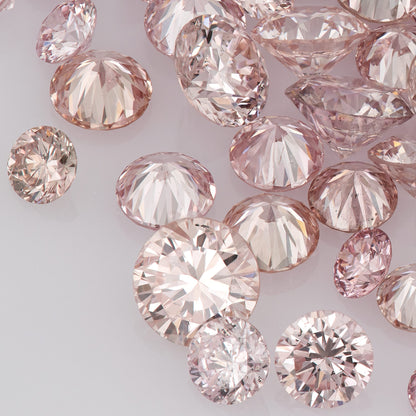 1pcs Argyle Purplish/Rosé Pink select from 1.8mm to 2.0mm Argyle Pink Diamond Untreated Natural Pink Diamonds Round|Melee|accents|Argyle