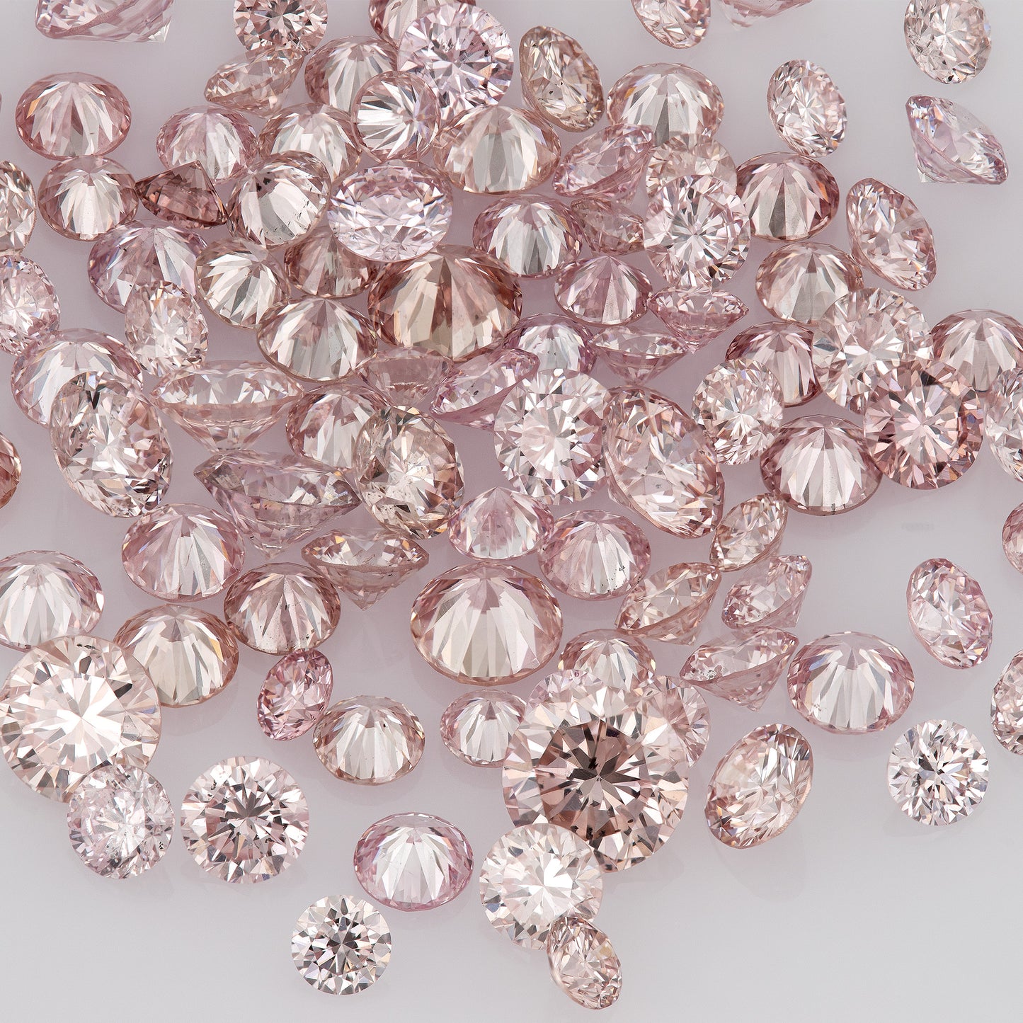 1pcs Argyle Purplish/Rosé Pink select from 1.8mm to 2.0mm Argyle Pink Diamond Untreated Natural Pink Diamonds Round|Melee|accents|Argyle