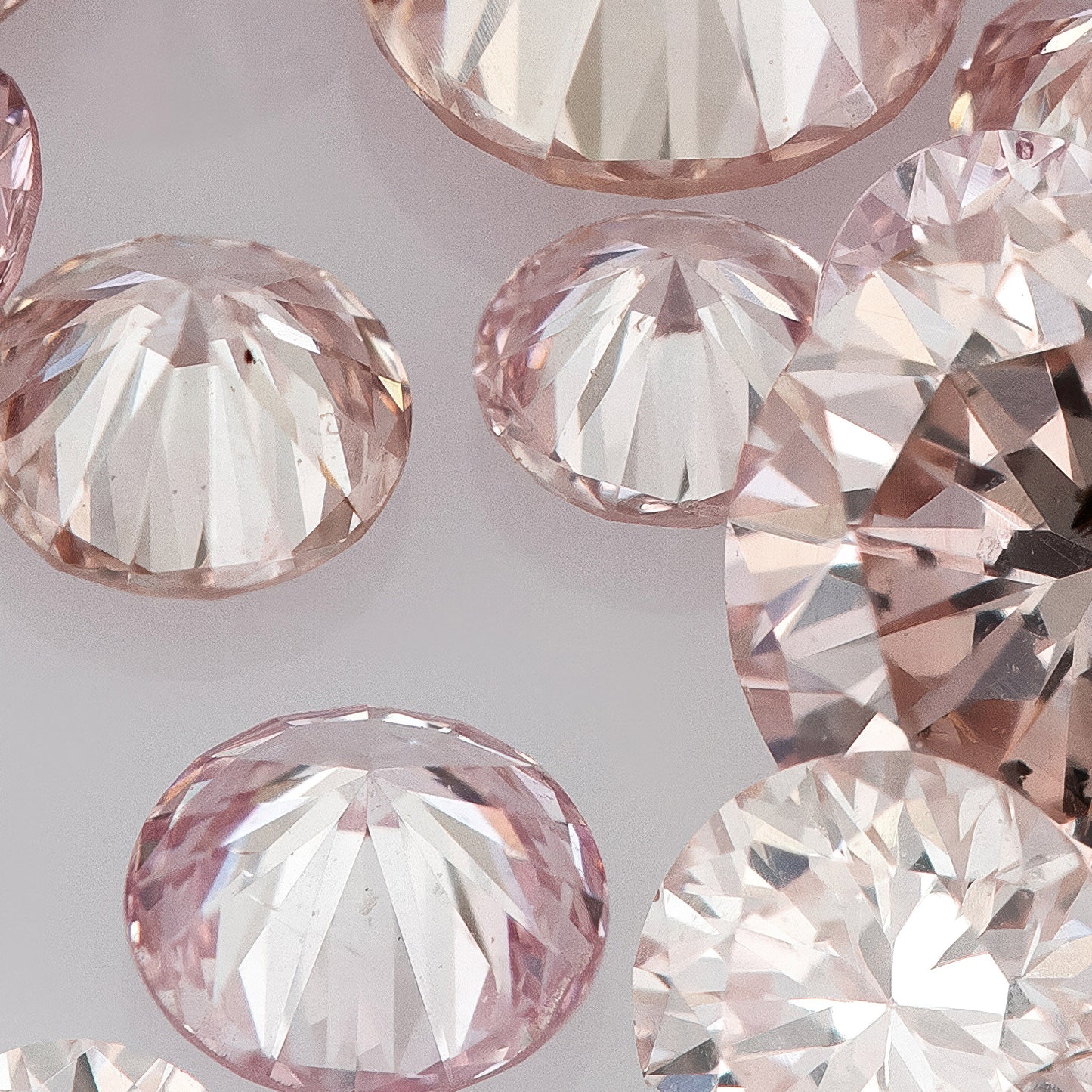 1pcs Argyle Purplish/Rosé Pink select from 1.8mm to 2.0mm Argyle Pink Diamond Untreated Natural Pink Diamonds Round|Melee|accents|Argyle