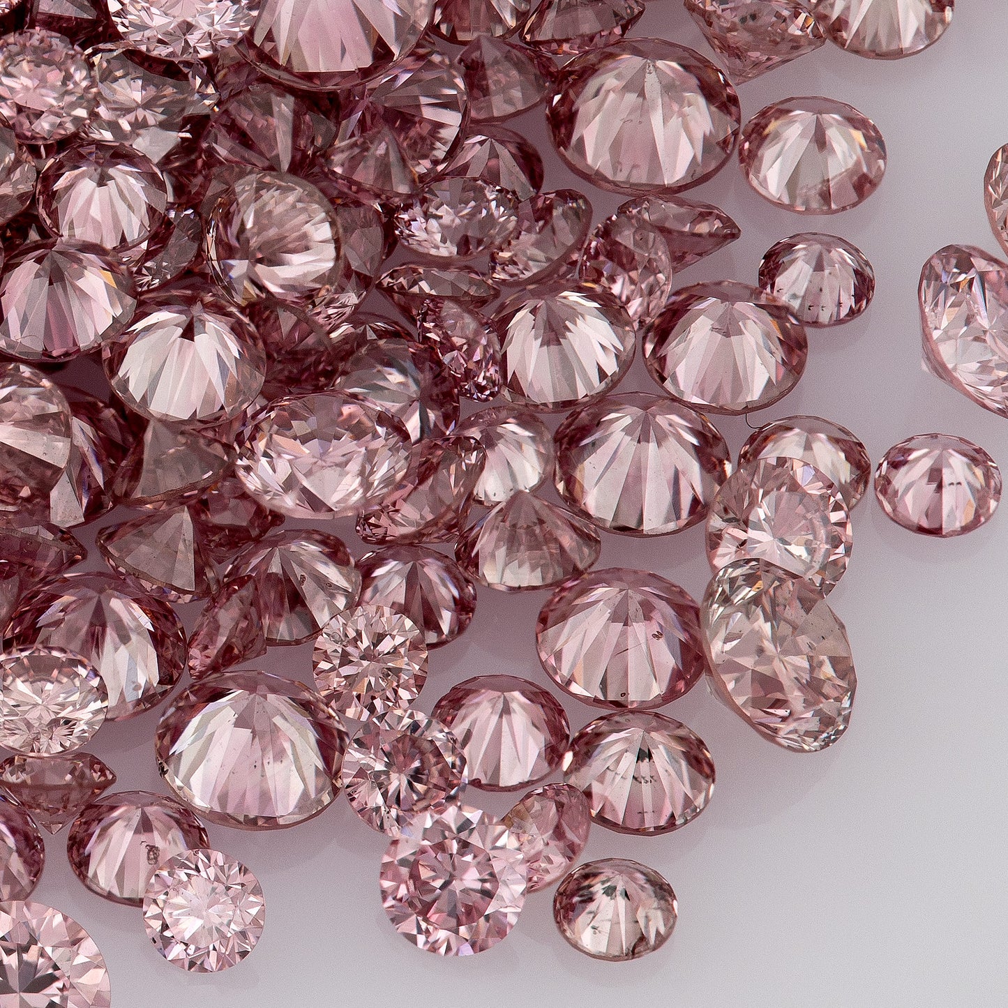 1pcs Argyle Vivid Pink Rose select from 0.8mm to 2.0mm sizes Argyle Pink Diamond Untreated Natural Pink Diamonds Round|Melee|accents|Argyle