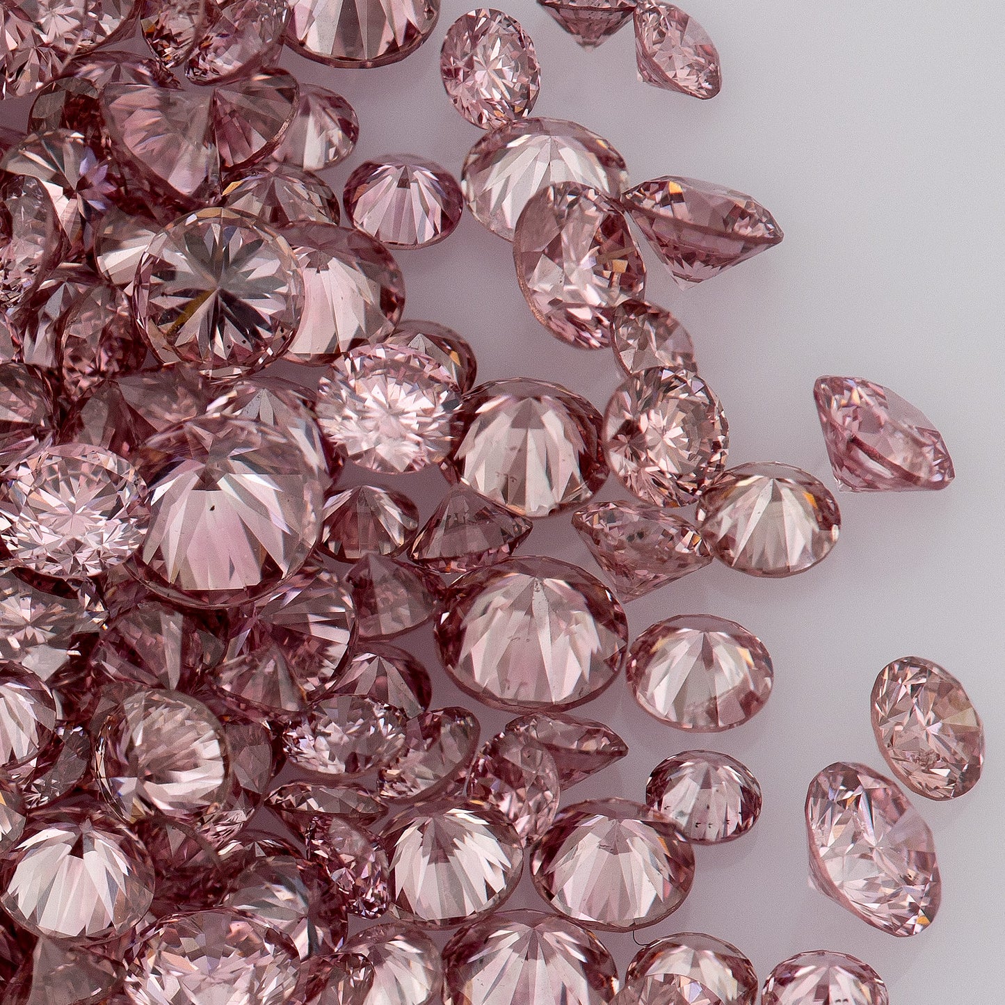 1pcs Argyle Vivid Pink Rose select from 0.8mm to 2.0mm sizes Argyle Pink Diamond Untreated Natural Pink Diamonds Round|Melee|accents|Argyle