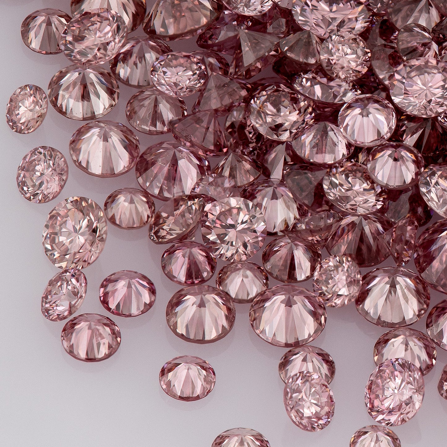 1pcs Argyle Vivid Pink Rose select from 0.8mm to 2.0mm sizes Argyle Pink Diamond Untreated Natural Pink Diamonds Round|Melee|accents|Argyle
