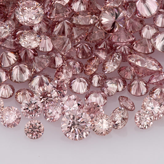 Fancy Vivid Pink Rose AA (4PR) | Argyle Vivid Pink Rose Diamonds | Argyle Pink Diamond | Untreated Natural Pink Diamonds | Round | Melee | Accents | Argyle