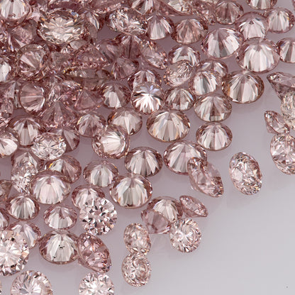 Fancy Intense Pink Rose AA 5PR | Argyle Pink Diamonds Select | Untreated Natural Pink Diamonds | Round Melee Accents | Argyle