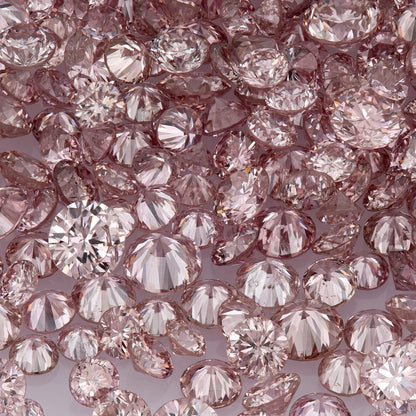 Fancy Intense Pink Rose 6PR | Argyle Pink Diamonds Select | Untreated Natural Pink Diamonds | Round Melee Accents