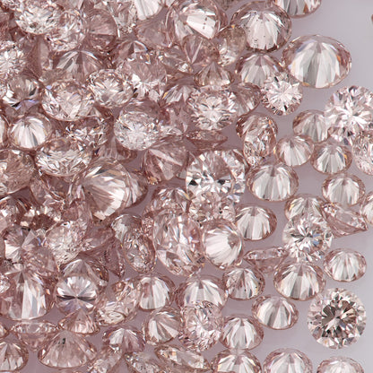 Fancy Pink Rose 7PR | Argyle Pink Diamonds Select | Untreated Natural Pink Diamonds | Round Melee Accents