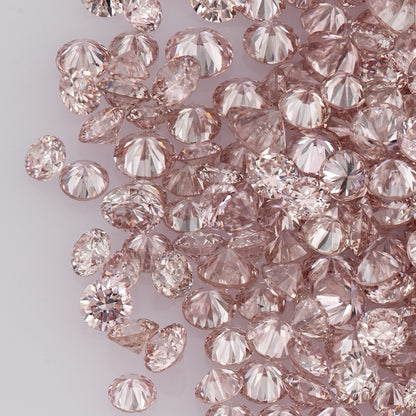 Fancy Pink Rose 7PR | Argyle Pink Diamonds Select | Untreated Natural Pink Diamonds | Round Melee Accents