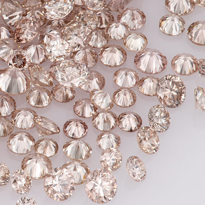 Fancy Pink Champagne PC1 | Argyle Pink Diamonds Select | Untreated Natural Pink Diamonds | Round Melee Accents