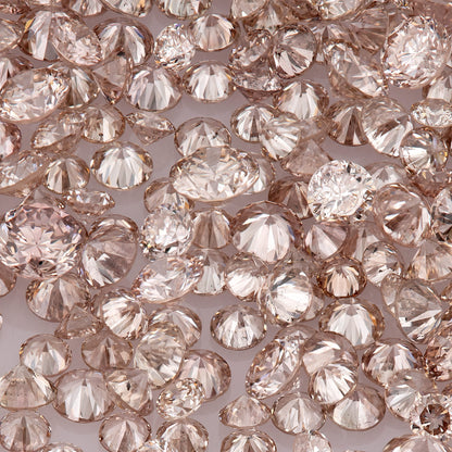 Fancy Pink Champagne PC1 | Argyle Pink Diamonds Select | Untreated Natural Pink Diamonds | Round Melee Accents