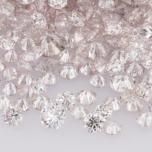 Light Purplish Pink 9PP | Argyle Pink Diamonds Select | Untreated Natural Pink Diamond | Round Melee Accents | Argyle
