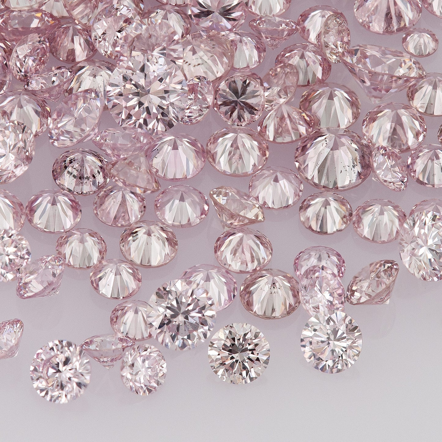 Fancy Intense Purplish Pink 6PP AA | Argyle Purple Pink Diamonds Select | Untreated Natural Pink Diamond Round | Melee | Accents