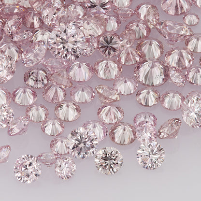 Fancy Intense Purplish Pink 6PP AA | Argyle Purple Pink Diamonds Select | Untreated Natural Pink Diamond Round | Melee | Accents