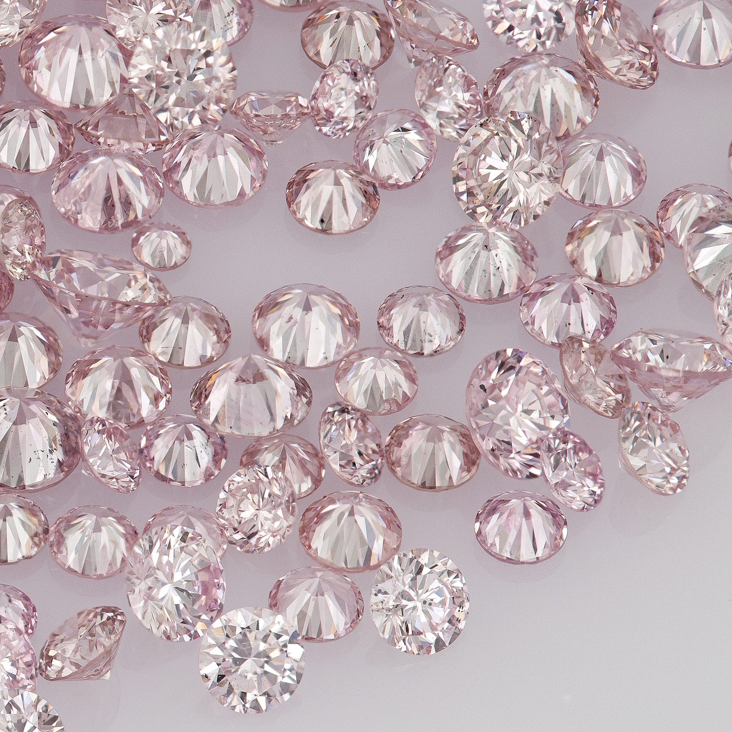 Fancy Intense Purplish Pink 6PP AA | Argyle Purple Pink Diamonds Select | Untreated Natural Pink Diamond Round | Melee | Accents