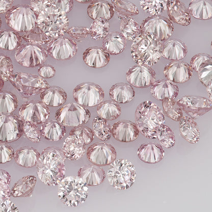 Fancy Intense Purplish Pink 6PP AA | Argyle Purple Pink Diamonds Select | Untreated Natural Pink Diamond Round | Melee | Accents