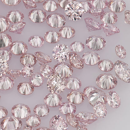 Fancy Intense Purplish Pink 6PP AA | Argyle Purple Pink Diamonds Select | Untreated Natural Pink Diamond Round | Melee | Accents