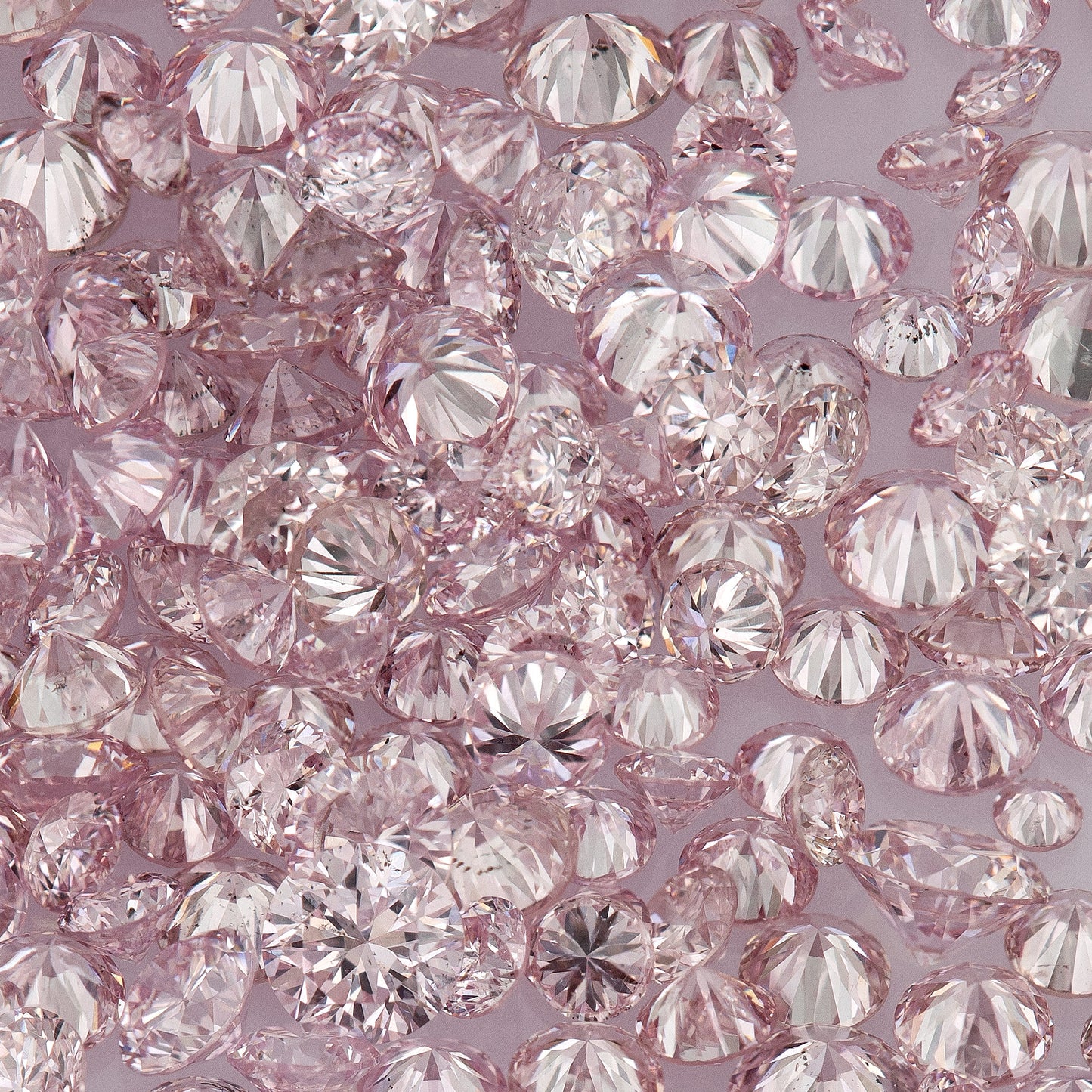 Fancy Intense Purplish Pink 6PP AA | Argyle Purple Pink Diamonds Select | Untreated Natural Pink Diamond Round | Melee | Accents