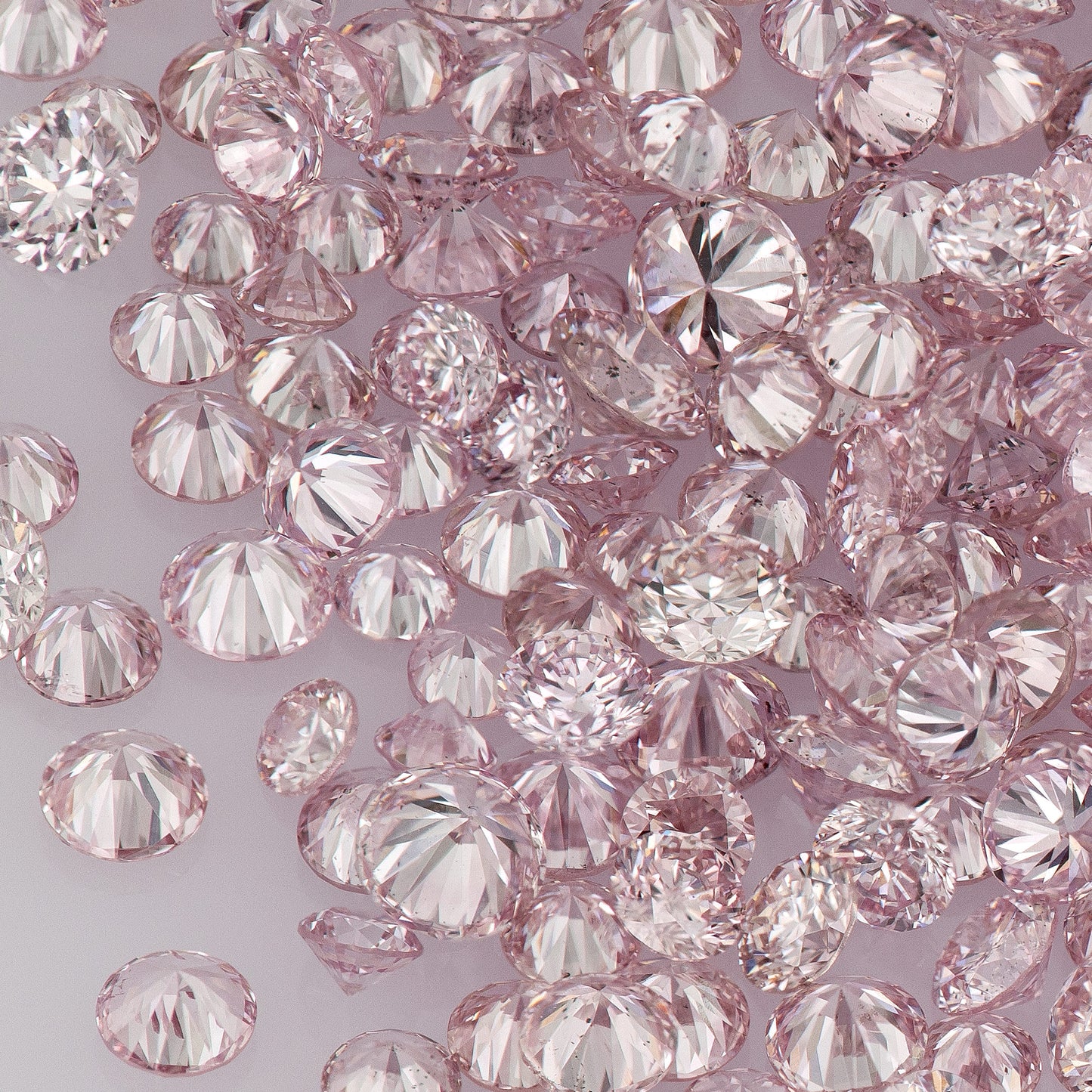 Fancy Intense Purplish Pink 6PP AA | Argyle Purple Pink Diamonds Select | Untreated Natural Pink Diamond Round | Melee | Accents