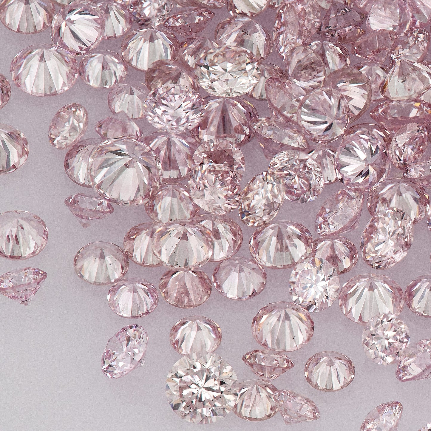 Fancy Intense Purplish Pink 6PP AA | Argyle Purple Pink Diamonds Select | Untreated Natural Pink Diamond Round | Melee | Accents