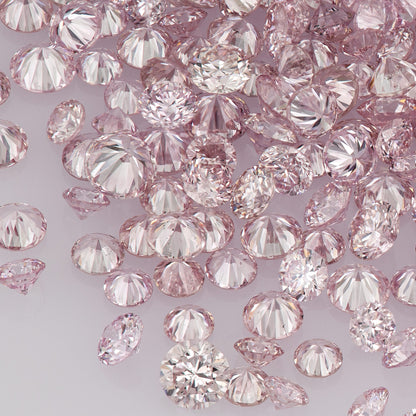 Fancy Intense Purplish Pink 6PP AA | Argyle Purple Pink Diamonds Select | Untreated Natural Pink Diamond Round | Melee | Accents