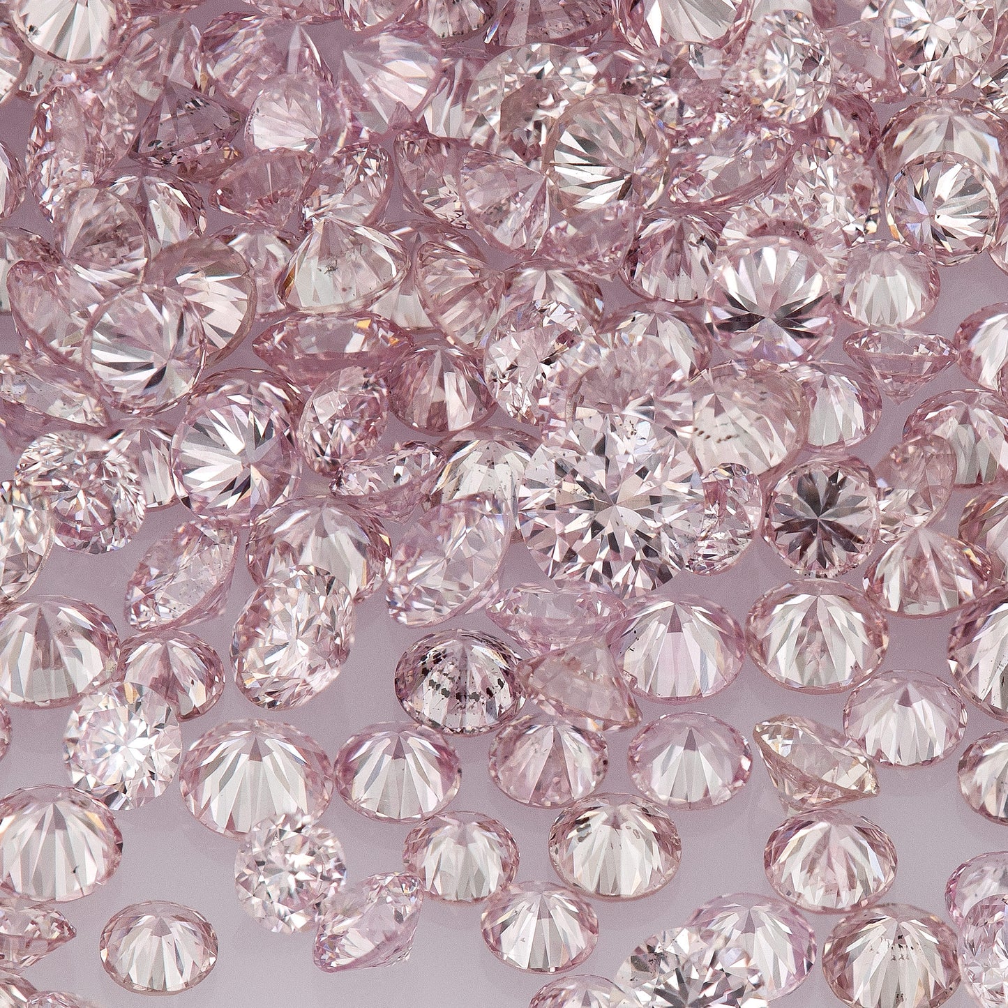 Fancy Intense Purplish Pink 6PP AA | Argyle Purple Pink Diamonds Select | Untreated Natural Pink Diamond Round | Melee | Accents