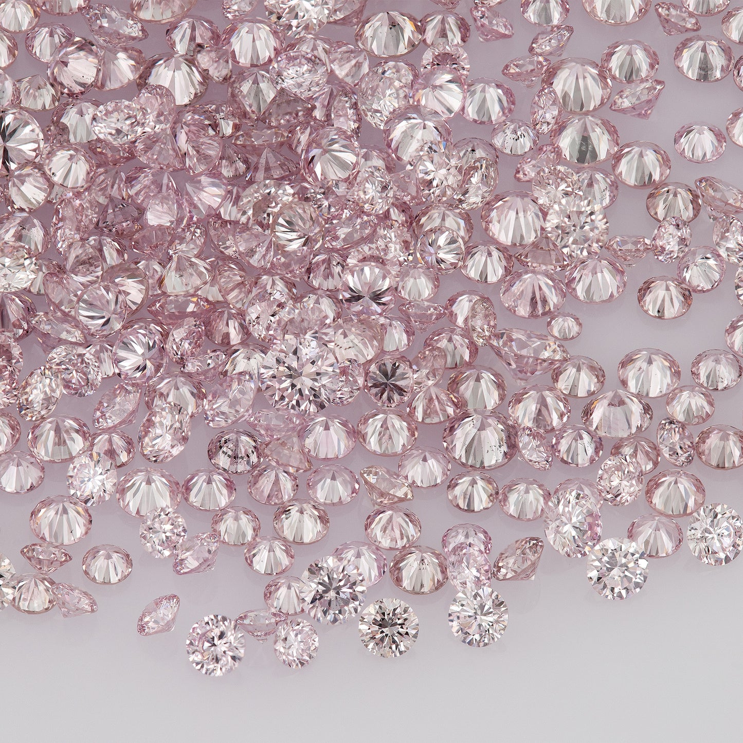 Fancy Intense Purplish Pink 6PP AA | Argyle Purple Pink Diamonds Select | Untreated Natural Pink Diamond Round | Melee | Accents