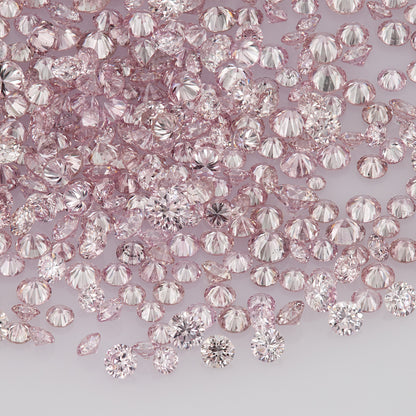 Fancy Intense Purplish Pink 6PP AA | Argyle Purple Pink Diamonds Select | Untreated Natural Pink Diamond Round | Melee | Accents