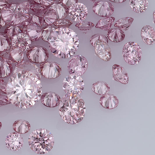 Fancy Vivid Purplish Pink 4PP AA | Argyle Purple Pink Diamonds Select | Vivid Purple Pink Diamonds | Untreated Natural Pink Diamond Round | Melee | Accents