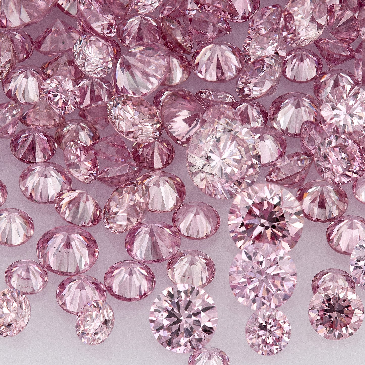 Fancy Vivid Purplish Pink 3PP | Argyle Vivid Purple Pink Diamonds Select | Vivid Pink Diamonds | Untreated Natural Pink Diamond Round | Melee | Accents