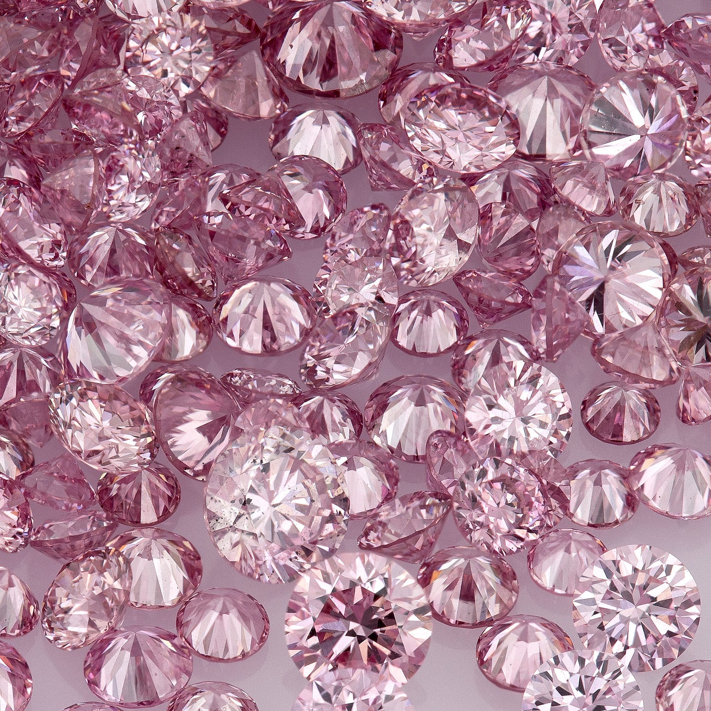 Fancy Vivid Purplish Pink 3PP | Argyle Vivid Purple Pink Diamonds Select | Vivid Pink Diamonds | Untreated Natural Pink Diamond Round | Melee | Accents