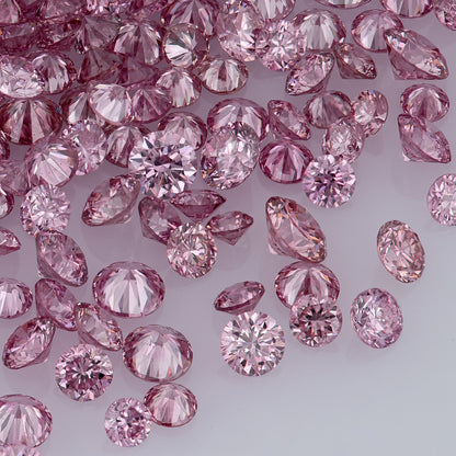 Fancy Vivid+ Purplish Pink 3/2PP AA | Argyle Vivid Purple Pink Diamonds Select | Vivid Pink Diamonds | Untreated Natural Pink Diamond Round | Melee | Accents | Argyle