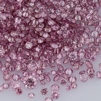 Fancy Vivid+ Purplish Pink 3/2PP AA | Argyle Vivid Purple Pink Diamonds Select | Vivid Pink Diamonds | Untreated Natural Pink Diamond Round | Melee | Accents | Argyle