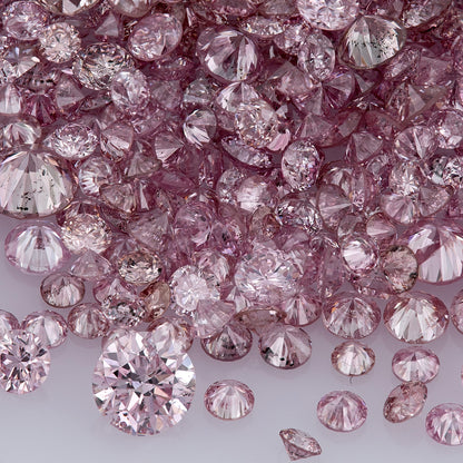 Fancy Intense Pink 6-5P | Argyle Pink Diamonds Select | Deluxe Intense Pink Diamonds | Untreated Natural Pink Diamond Round | Melee | Accents