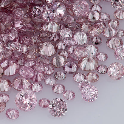 Fancy Intense Pink 6-5P | Argyle Pink Diamonds Select | Deluxe Intense Pink Diamonds | Untreated Natural Pink Diamond Round | Melee | Accents