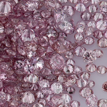 Fancy Intense Pink 6-5P | Argyle Pink Diamonds Select | Deluxe Intense Pink Diamonds | Untreated Natural Pink Diamond Round | Melee | Accents