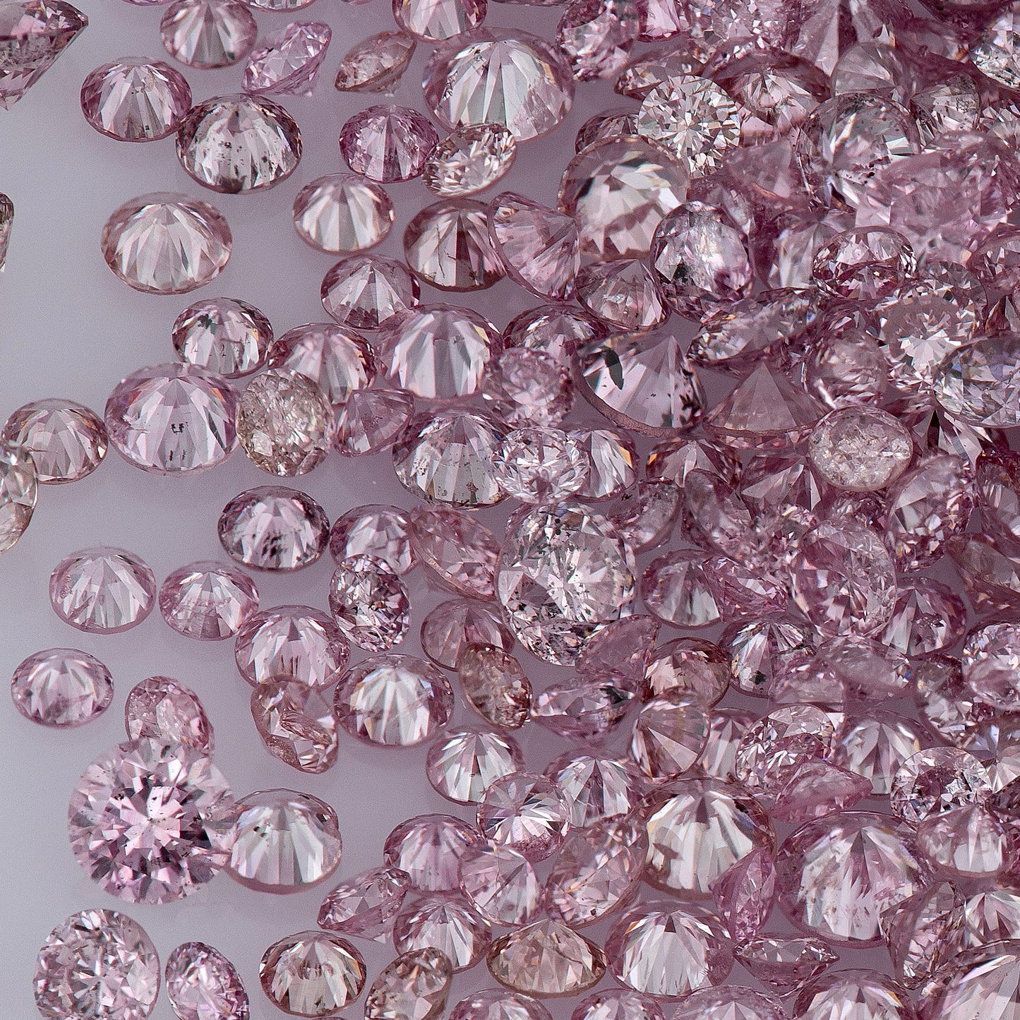 Fancy Intense Pink 6-5P | Argyle Pink Diamonds Select | Deluxe Intense Pink Diamonds | Untreated Natural Pink Diamond Round | Melee | Accents