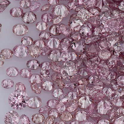 Fancy Intense Pink 6-5P | Argyle Pink Diamonds Select | Deluxe Intense Pink Diamonds | Untreated Natural Pink Diamond Round | Melee | Accents