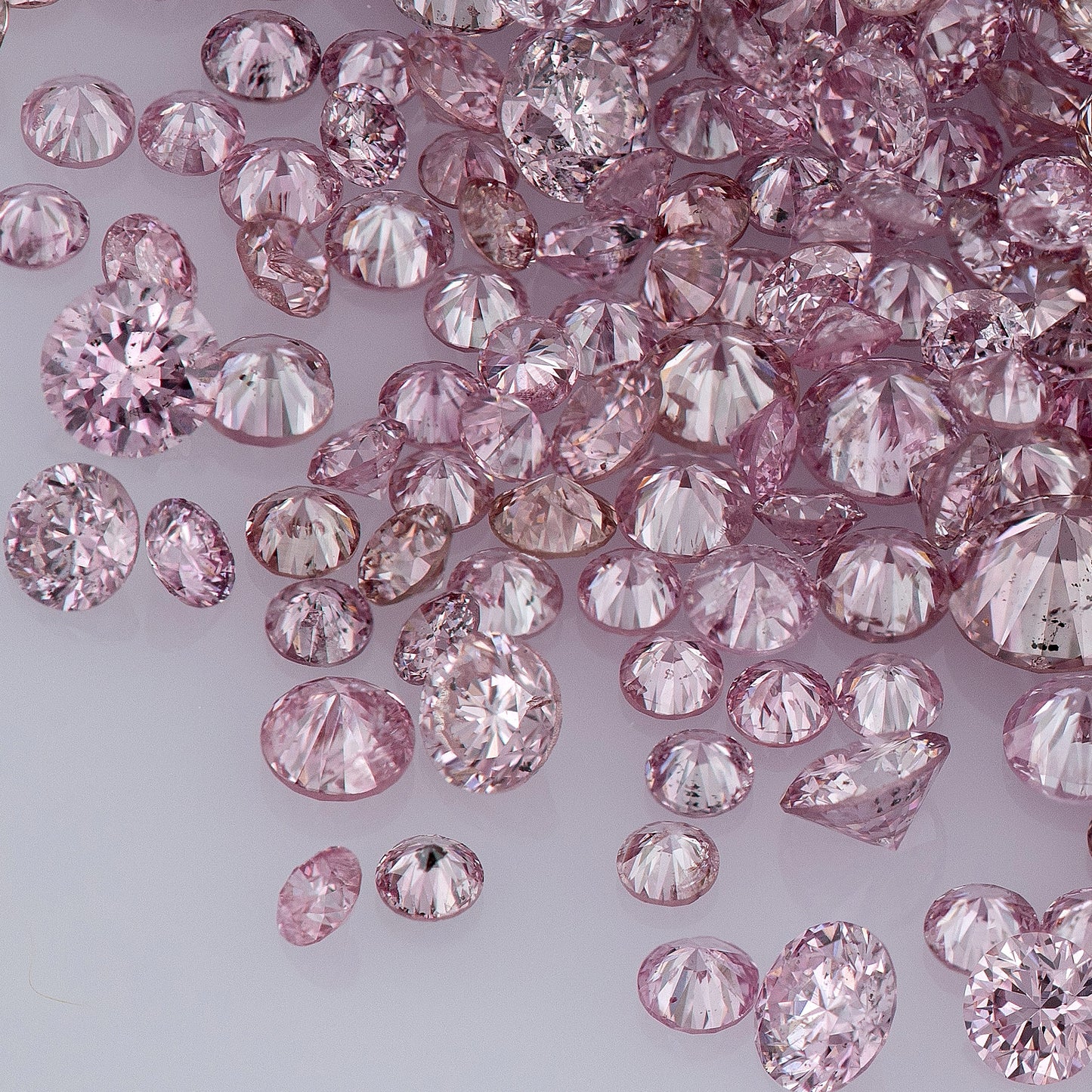 Fancy Intense Pink 6-5P | Argyle Pink Diamonds Select | Deluxe Intense Pink Diamonds | Untreated Natural Pink Diamond Round | Melee | Accents