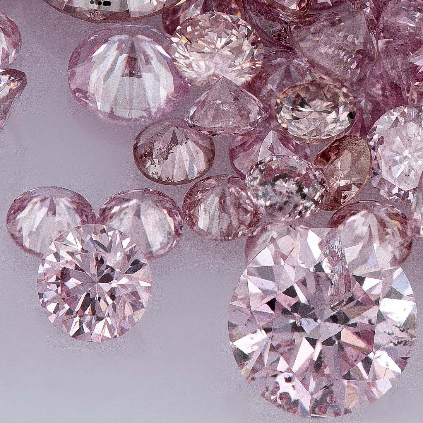 Fancy Intense Pink 6-5P | Argyle Pink Diamonds Select | Deluxe Intense Pink Diamonds | Untreated Natural Pink Diamond Round | Melee | Accents