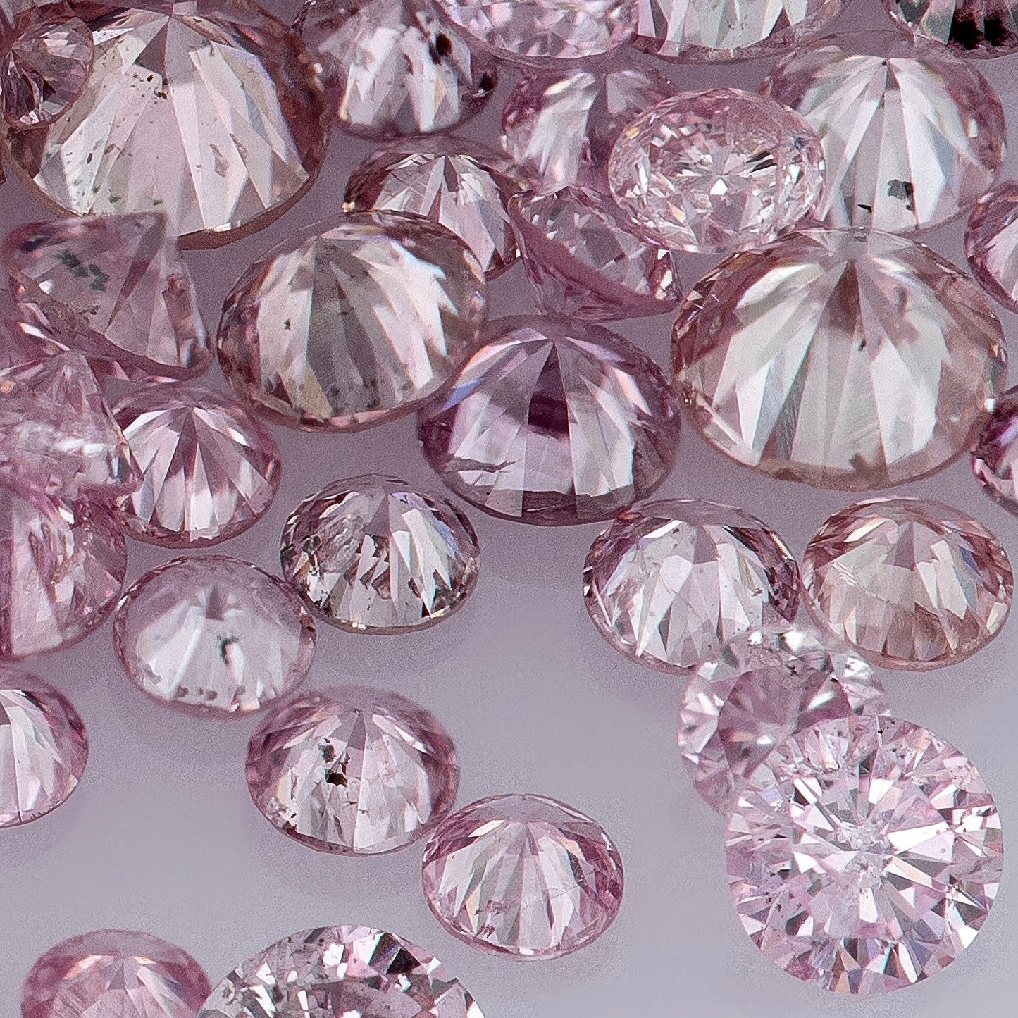 Fancy Intense Pink 6-5P | Argyle Pink Diamonds Select | Deluxe Intense Pink Diamonds | Untreated Natural Pink Diamond Round | Melee | Accents