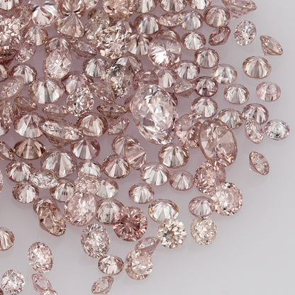 Fancy Intense Pink Rose 7PR | Argyle Pink Diamonds | Select | Untreated Natural | Round Melee Accents | Argyle