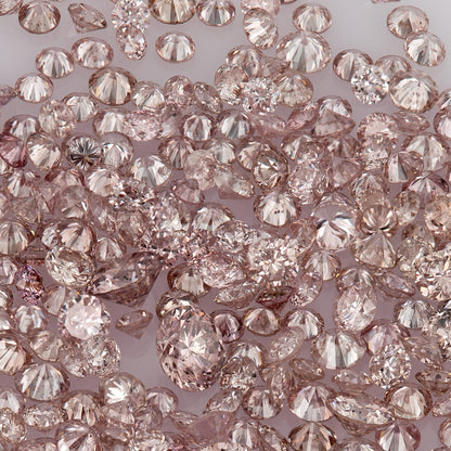 Fancy Intense Pink Rose 7PR | Argyle Pink Diamonds | Select | Untreated Natural | Round Melee Accents | Argyle