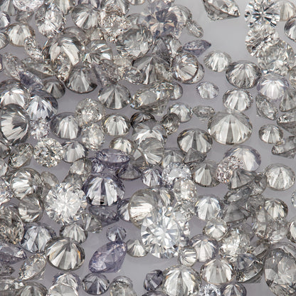 Fancy Grey / Violet | Argyle Grey Diamonds | Select | Australian | Untreated Natural | Round Melee Accents | Argyle