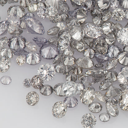 Fancy Grey / Violet | Argyle Grey Diamonds | Select | Australian | Untreated Natural | Round Melee Accents | Argyle