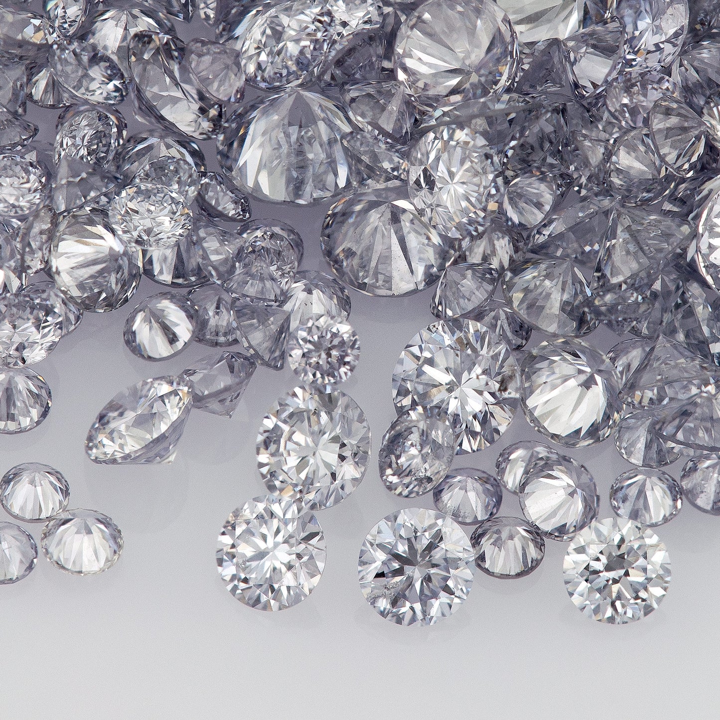 Fancy Intense Blue Violet BL2 | Argyle Violet Blue Diamonds | Select | Australian | Untreated Natural | Round Melee Accents