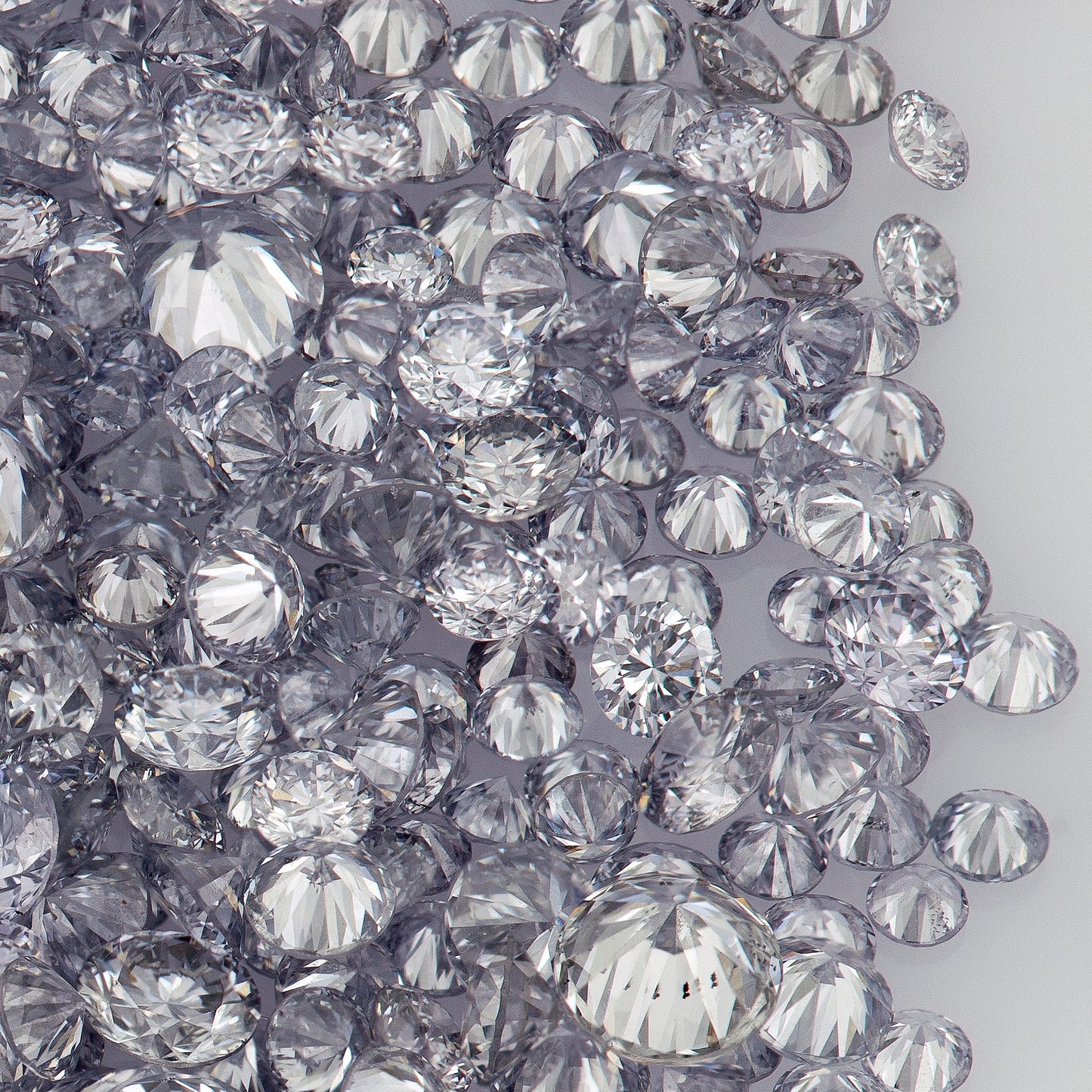 Fancy Intense Blue Violet BL2 | Argyle Violet Blue Diamonds | Select | Australian | Untreated Natural | Round Melee Accents