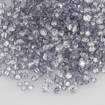 Fancy Intense Blue Violet BL2 | Argyle Violet Blue Diamonds | Select | Australian | Untreated Natural | Round Melee Accents