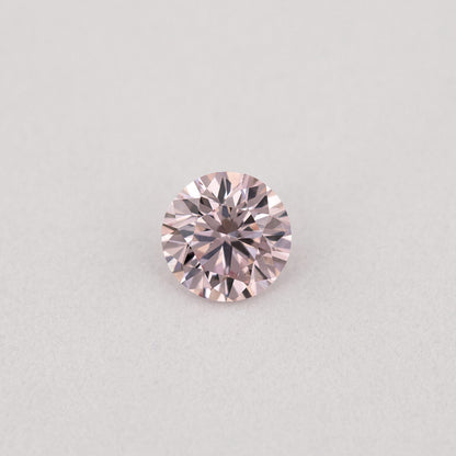 Argyle Certified 0.14ct 7P Fancy Pink Natural Argyle Pink Diamond Round Brilliant