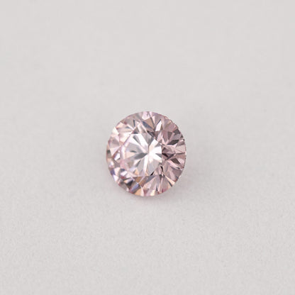 Argyle Certified 0.14ct 7P Fancy Pink Natural Argyle Pink Diamond Round Brilliant